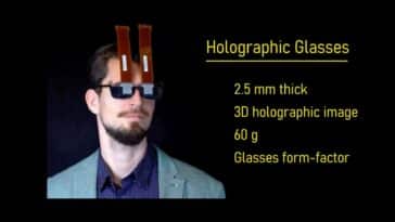 Nvidia y Stanford U ofrecen gafas holográficas delgadas y livianas